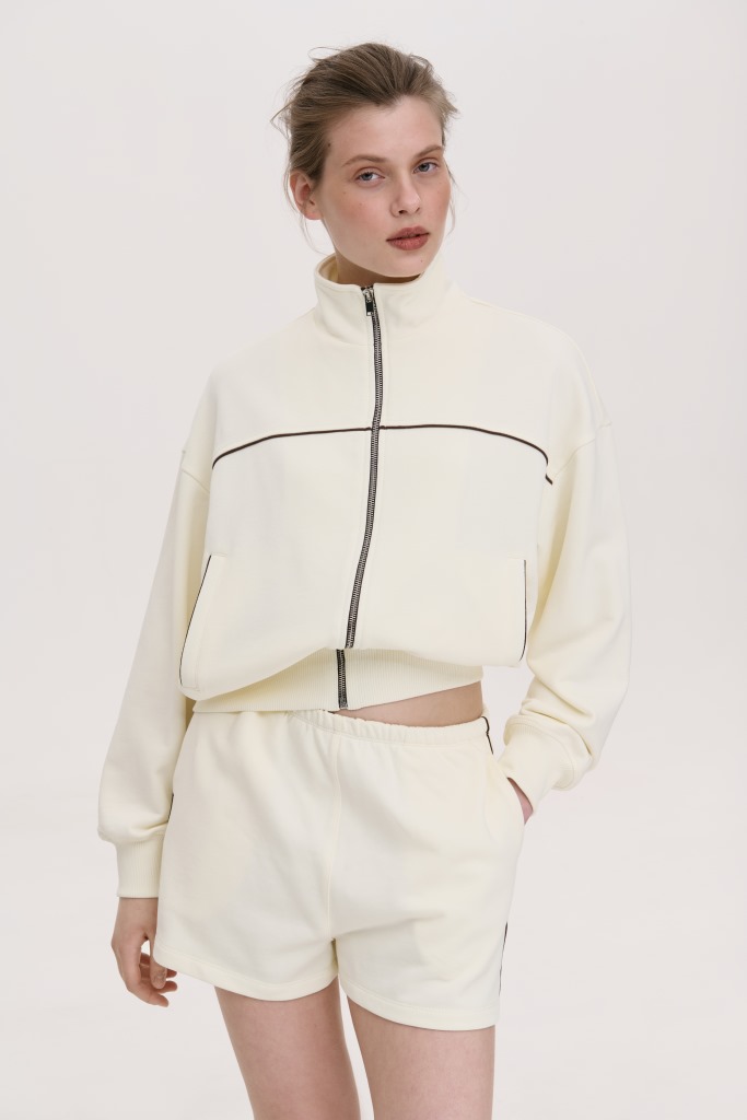 СЕТ: СВІТШОТ ОЛІМПІЙКА НА БЛИСКАВЦІ З ШОРТАМИ 1266 зображення 1